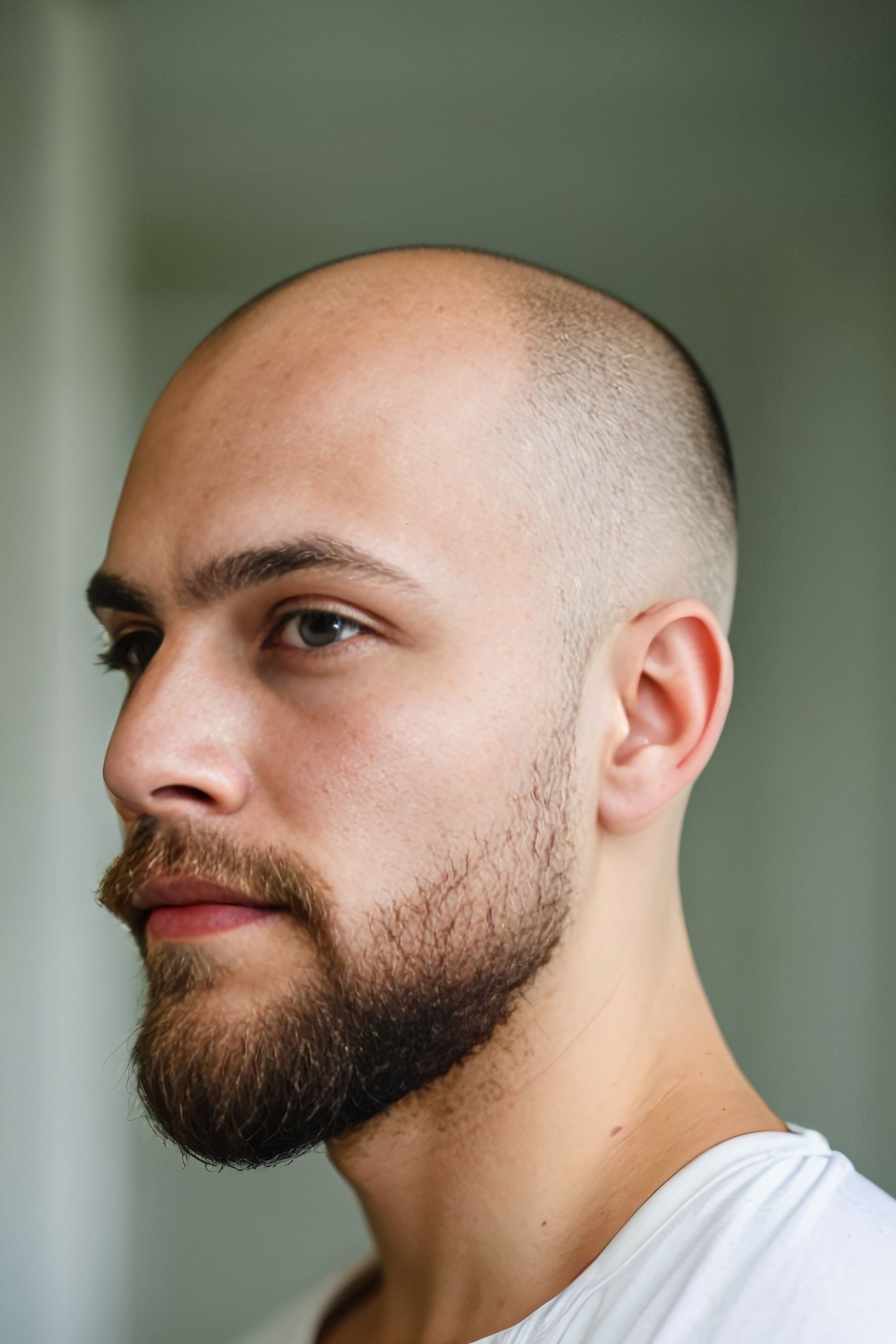 Portrait generated with Stable Diffusion.